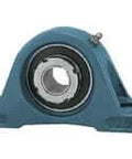 Front view of Single Pillow Block 1-15/16 in Medium Wide with Concentric Adapter Sleeve Locking, PX11 Cast Iron Housing, Sealed Ball Bearing Insert UKPX11+HA2311.