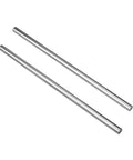 10mm Chrome Plated Linear Rods 400mm Long, 2pcs Solid Linear Motion Shafts with M5 Internal Threaded Ends for CNC and 3D Printers