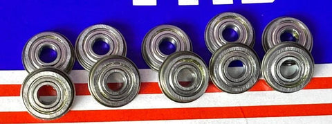 10-Pack F695ZZ Flanged Bearings Shielded 5x13x4mm - Stainless Steel - Buy Bearings online - Fast US Shipping