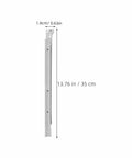 14 Inch Heavy Duty Drawer Slides For Cabinets And Keyboard Trays, side view, 13.76 inch length, powder-coated steel
