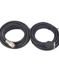 4.7 Meters Long AWG18 Motor And Encoder Extension Cable Kit With GX16 A Connectors for NEMA 34 closed loop stepper motors, black cables