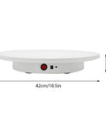 Slick 360 Degree Motorized Rotating Display Stand Featuring Adjustable Speed Turntable And Hustle Proof Abs Retail Showcase, 42cm