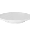 Slick 360 Degree Motorized Rotating Display Stand Featuring Adjustable Speed Turntable And Hustle Proof Abs Retail Showcase in white.