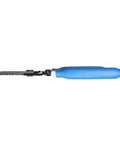 Side view of Wire Stripper And Cutter For 8-16 AWG Solid And 10-18 AWG Stranded Wire With Locking Mechanism and blue handle