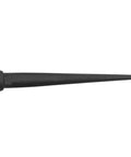 Forged Broad-Head Bull Pin 1-1/16 Inch With Heat-Treated Steel And Black Finish Made In USA lying flat on white background