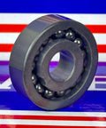 6200 Full Complement Full Ceramic Bearing 10x30x9mm Silicon Carbide Bearing on display, showcasing ceramic ball and race design.
