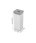 Adjustable Cabinet Legs 4 Pack Aluminum Alloy Height Adjustable Feet for Cabinets Cupboards and Bathroom Units Moisture Resistant