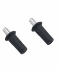 20 Piece Furniture Cabinet Door Connectors and Bulkhead Pins Set for Shutter Repair with Retractable Spring Center Pivot Pins Black