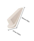 5 Pack Door Wedge Stoppers Rubber Anti Skid Prevent Slamming For Home And Office, white rubber door stopper, size 12.2cm