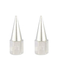 32 Piece Brass Zerk Grease Nipple Fitting Kit M6 M8 M10 Durable High Temperature Resistant Assortment For Hot Air Guns Diaphragm Pumps And Electric Component Assembly And Disassembly, showing two conical brass fittings.