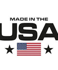 Made in the USA logo featuring stars and American flag design, symbolizing American craftsmanship.