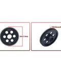 Diagram of SATF250 50T Mod 0.8 Steel Spur Gear For Vendetta, showing 41.8mm outer diameter and 6mm thickness
