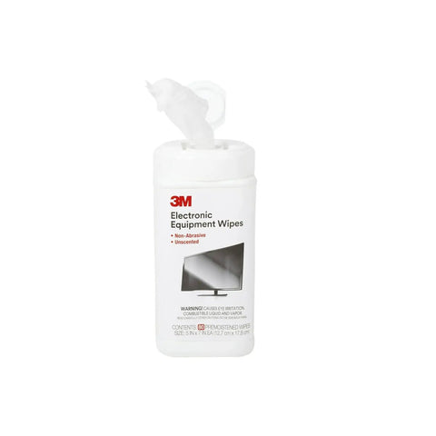 Antistatic Wipes, 80 Count Canister For Electronics Cleaning, Premoistened Non Abrasive Safe For Laptops Tablets Smartphones Cameras And More No Residue No Fuss
