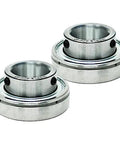 Super Heavy Duty Insert Bearing Set With Killer Performance And Badass Durability For 1 Inch Bore showcased with chrome steel structure.