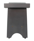 Back view of 18 Inch Teak Shower Bench Stool Waterproof Non Slip With Full Length Shelf For Inside Shower Heavy Duty Safety Storage