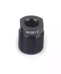 Five Piece Gear Shift Knob Thread Adapters Set For M8x1.25 M10x1.25 M12 And M14 Aluminum Alloy Nut Inserts showing M10x1.5 adapter