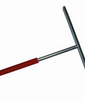Sheet Metal Folding And Hemming Tool For Metal Roofing Panels 11.25 Inch With 24 Gauge Steel, Durable Made In USA hand tool with red handle.
