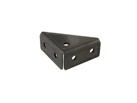 Triangular Inner Corner Bracket Pack Of Twelve Stainless Steel Heavy Duty Builder Hardware For 15Mm X 15Mm Extrusions shown from an angle.
