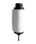High Performance Replacement Exhaust Separator Cartridge 71421180 For Leybold Sogevac SV40B And SV40BI Industrial Vacuum Pumps showing white glass fiber material.