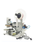 Top Tier Flat Surface Labeling Machine With Solid Vacuum Pump For Self Adhesive Labels, side view showcasing its design and features.