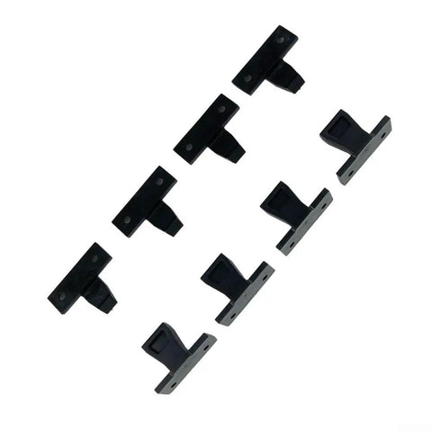 Heavy Duty Push In Fittings Package 4 Pack For Kitchen Panels Cabinet Trims Wall Cladding Clips, black ABS plastic clips.