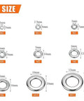 580 Pcs Stainless Steel Washer Set Flat And Spring Lock Washers 9 Sizes M2 To M10 304 Stainless Steel Corrosion Resistant
