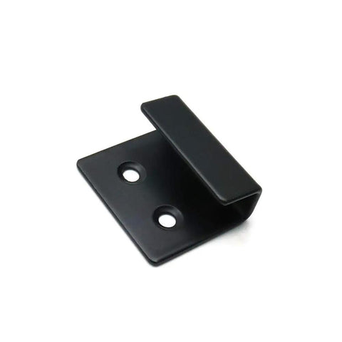 Heavy Duty Tile Display Wall Mount Hooks Rock Solid For Home Decor Black Coated Steel Pack Of Ten showing a durable black steel hook.