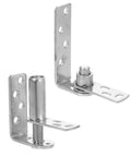 Stainless Steel Double Gate Hinges With Dual Direction Opening And Automatic Rebound For Cafe Saloon Doors And Cabinet Doors, spring loaded hardware.