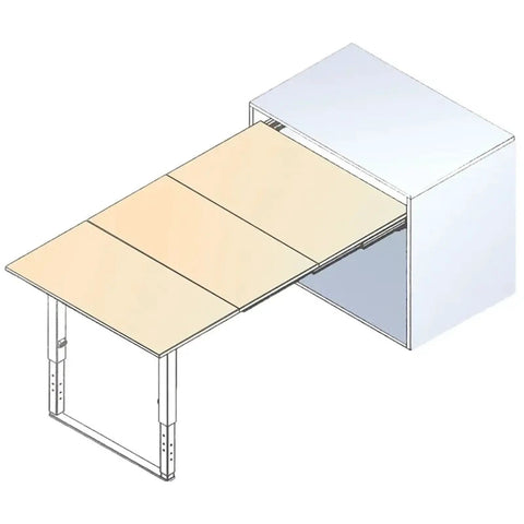 Heavy Duty Soft Close Drawer Slides Featuring Hidden Folding Table Rails aluminum cabinet hardware with retractable dining surface.