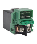 Close-up of 12V Motorcycle Starter Relay Solenoid Ignition Switch Plug And Play Hassle Free Install No Drilling No Tools Quick Fit