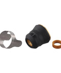 Premium 13Pcs Plasma Cutting Consumables Set With Ultra-Sharp 0.9mm Nozzles And Durable Electrodes for IPT45 containing metal and rubber components.