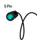 5 pin connector on a Programming Cable For Bafang BBSHD BBS01 BBS02 Motors And 8Fun Mid Drive Electric Bike 40 Inch Long Cable For Tuning PAS.