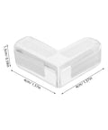 4 Pack PVC Safety Corner Guards For Tables And Furniture Kid Safe Edge Protectors, transparent soft cushion