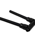 Black T Shaped Electric Scooter Handlebar With Folding Stem 59cm Metal Bar Fits 22 Point 2mm Fork And 23 Point 5mm Or 25mm Clamp Options Replacement Part For Upgraded Ride Durable Alloy
