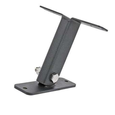 Heavy Duty Roof Riser Bracket Adjustable Angle 0 To 90 Degrees With Grippy Non Slip Rubber Pad Stainless Steel rooftop mount close-up.