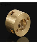 Upgrade Your 3D Printer Game With This Smooth Oldham Coupling For Z Axis Screw Drive Perfect For Ender3 And CR10 To Curb Vibration And Boost Print Accuracy Effortlessly. Brass Oldham coupling for 3D printer Z axis screw drive