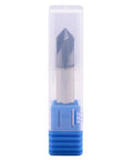 Solid Carbide Chamfer End Mill 4 Flute 90 Degree Chamfer Double End AlTiN Coated 3/8 Inch Cutting Diameter in packaging