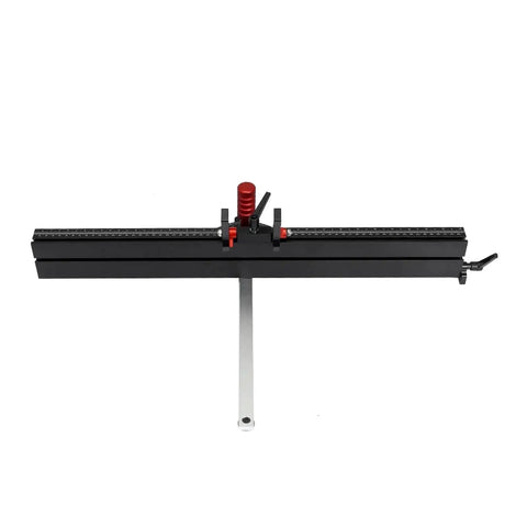 Professional 0 To 60 Degree Angle Miter Gauge With Extended Table Fence For Router Benches, features steel aluminum chassis.