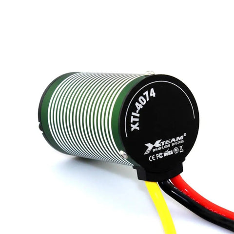 1400Kv 4074 Brushless RC Motor With CNC Aluminum Anodized Shell And Pure Copper Windings For One Eighth Scale On Road Drift Buggy