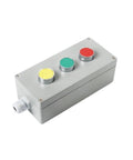 explosion proof push button box with colored buttons for industrial use