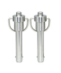 Hot Deal Quick Release Pin 9.5mm Stainless Steel Heavy Duty Fast Lock Tool For Work Gear No Tools Needed Super Smooth Grip, two pins shown.
