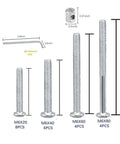 20 Piece Crib Screws Hardware Replacement Kit With M6 Hex Socket Cap Screws In 20 40 60 80 Mm Barrel Nuts And Wrenches