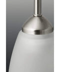 Close-up of etched glass shade and brushed nickel finish of Gather Collection 4-Light Etched Glass Bath Vanity Light In Brushed Nickel Dope Traditional Style Fixture With Classic Cup Shades Easy Install Durable Build Perfect For Powder Rooms And Bathrooms.
