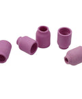 Premium 31 Pack TIG Torch Consumables Kit With Gas Lens Ceramic Cup Collet And Nozzle Set For WP 17 18 26 Stubby Welding Guns showing purple ceramic cups.