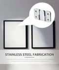 Gonna Look Awesome With These Rock Solid 16 Pair Stainless Steel Interlocking Picture Hooks Heavy Duty Mirror Hangers close-up of interlocking clip and wall frames.