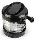 Black Submersible Utility Pump For Water Transfer And Emergency Drainage, heavy-duty portable pump with 42-inch hose and adapter.