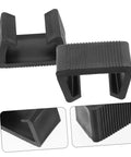 Outdoor Furniture Clips Set For Sectional Sofas And Patio Use Secure Couch Clamps Black Plastic with Ribbed Detail