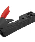 All In One Ethernet Cable Crimping Tool With Wire Cutter And Stripper For Cat5 Cat5e Cat6 Cat6a Cat7 with red PVC handle
