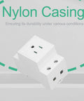 DIN Rail Mount Modular Power Socket Single AC Outlet With Built In Protective Outlet For Distribution Panel US 110 250V 15A heavy duty nylon casing
