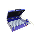 Rugged Tabletop Vacuum Led Uv Exposure Unit For Silk Screen Printing With Automatic Memory Timer, open view showing LED tubes.